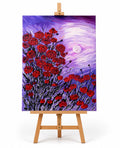 Câmp de Maci – Lumină Interioară  C.del Alma tablou pictat manual acrilic pe pânză
